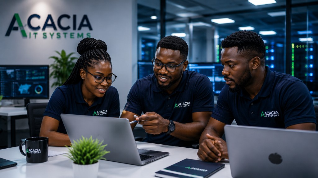 Acacia IT Systems team collaborating